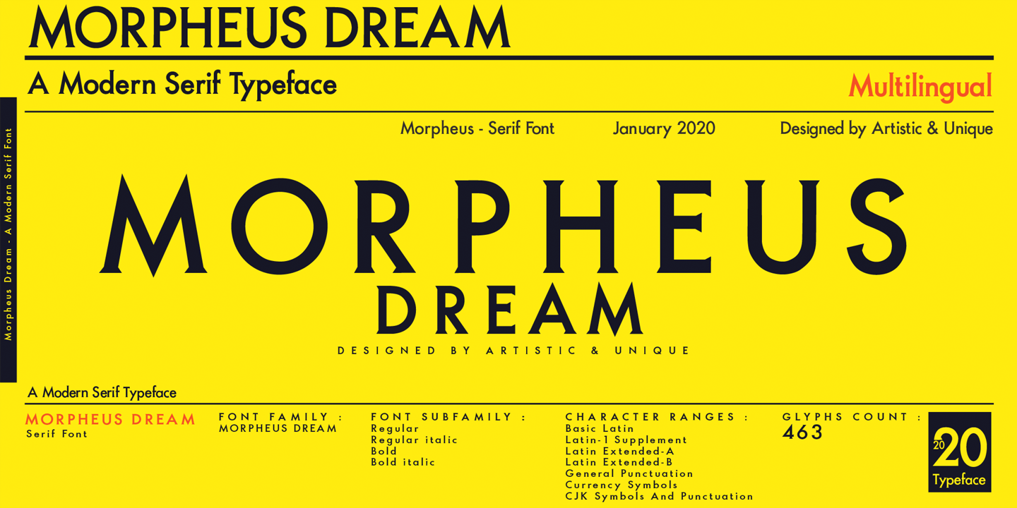 Пример шрифта Morpheus Dream Bold Italic